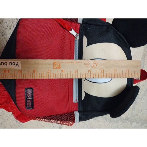 Disney‎ Backpack Kid Mickey Mouse Red Black Harness Backpack Adjustable Straps - Picture 4 of 6